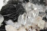 Quartz Crystals On Sparkling Bladed Hematite - Lechang Mine #226004-9